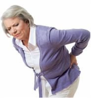 Picture of woman suffering sciatic like pain