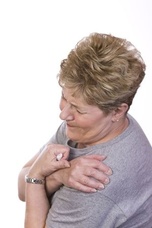 Middle Aged Woman Shoulder Pain
